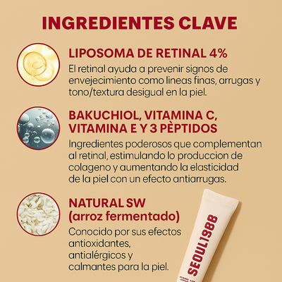 Crema Seoul 1988 - Elimina lineas de expresión en solo 7 días